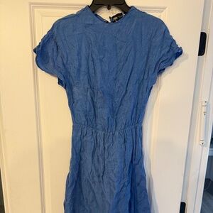 Zara crinkle midi dress